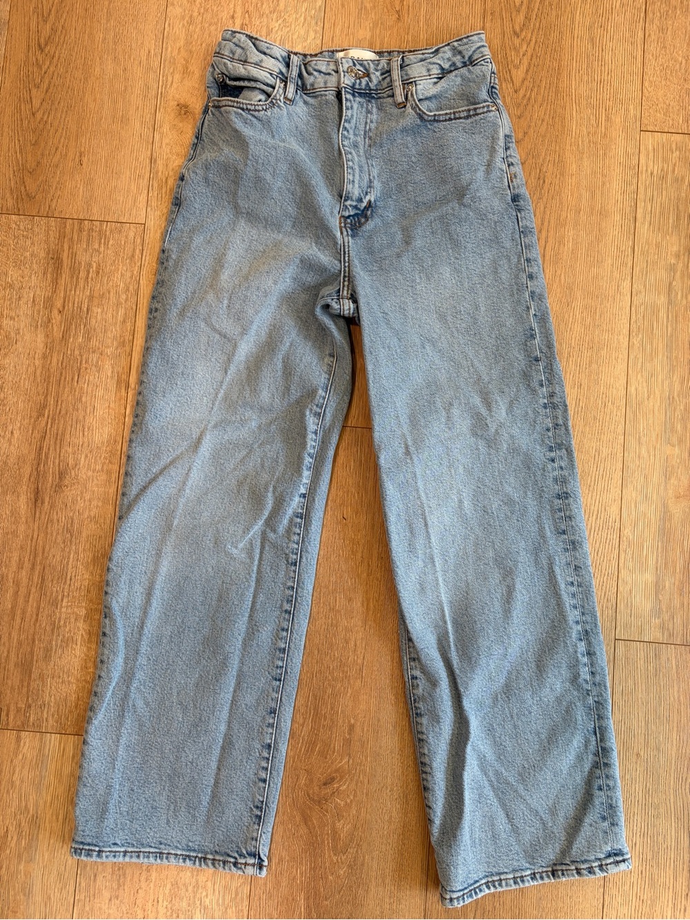 FRAME The Wide Jeans Size 27 Dolly Light Wash High Rise Wide Leg Denim - Picture 3 of 12